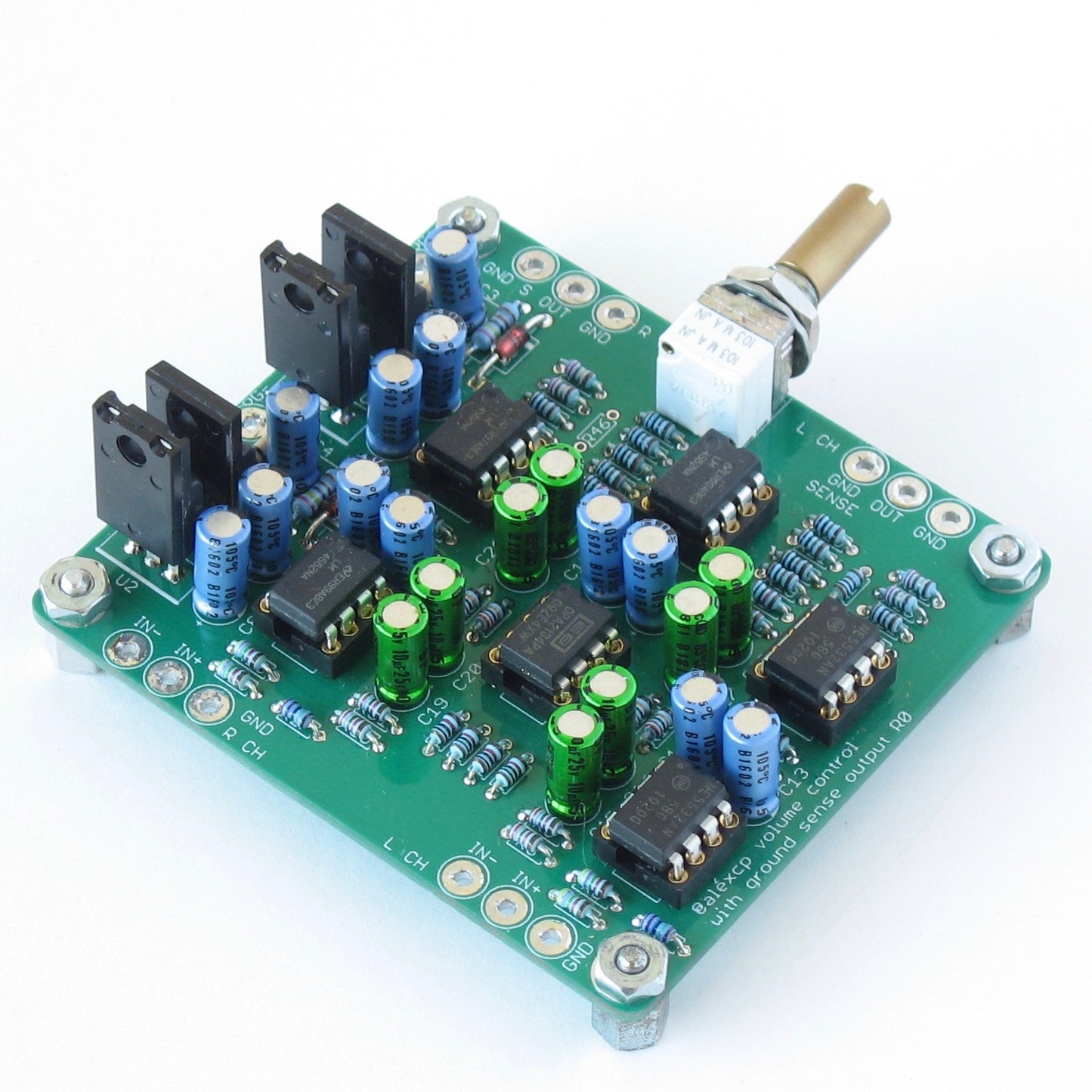 Balanced Volume Control Board with Ground Sensing Output