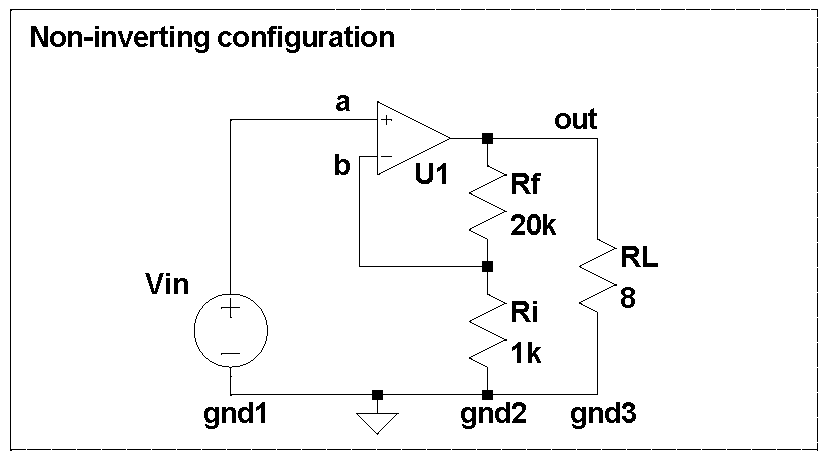 Non-inverting configuration for LM3886 – hifiocean