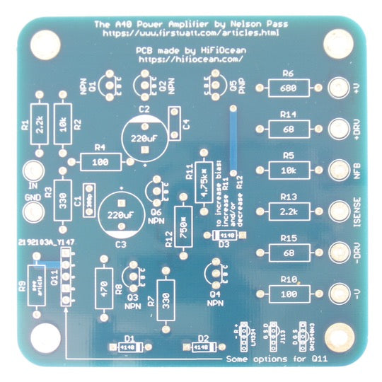 A40 Class A Audio Power Amplifier Boards (pair)